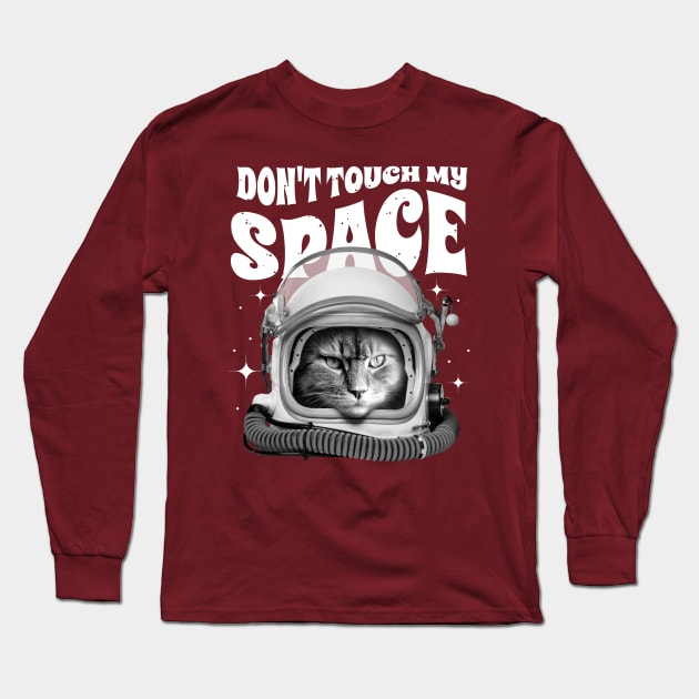 Astronaut space cat Long Sleeve T-Shirt by TeeTempest